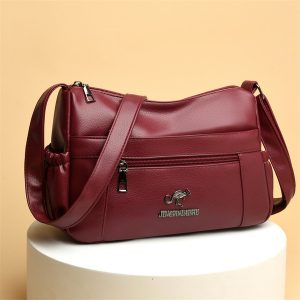 Women's High-Quality Crossbody Bag (Maroon)